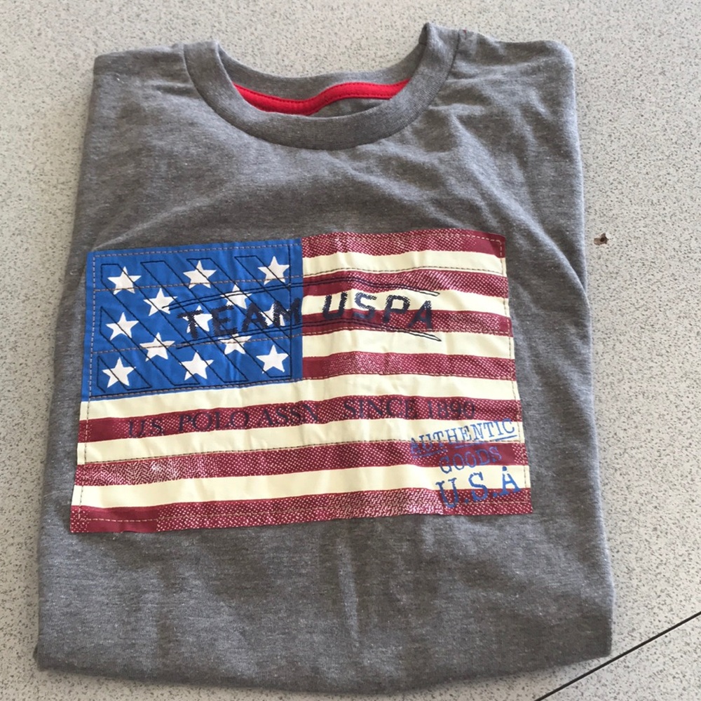 Grey Polo shirt sleeve boys 14/16